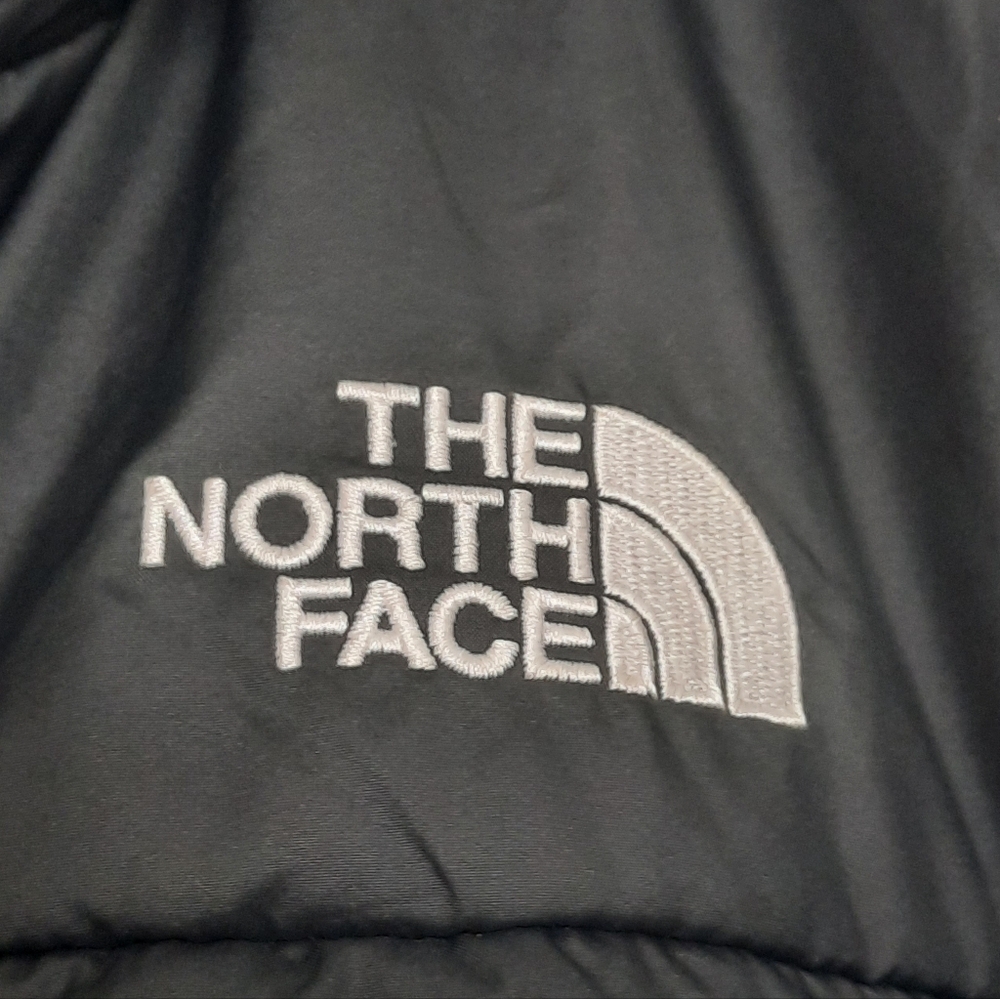 NORTH FACE Black Puffer Jacket Reversible High Pile Fleece Girls 14 16 Women S - Picture 5 of 12